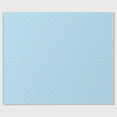 Blauw patroon cadeaupapier (Vlak)