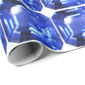 Blauw patroon cadeaupapier (Rol Hoek)