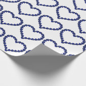 Blauw patroon cadeaupapier (Hoek)