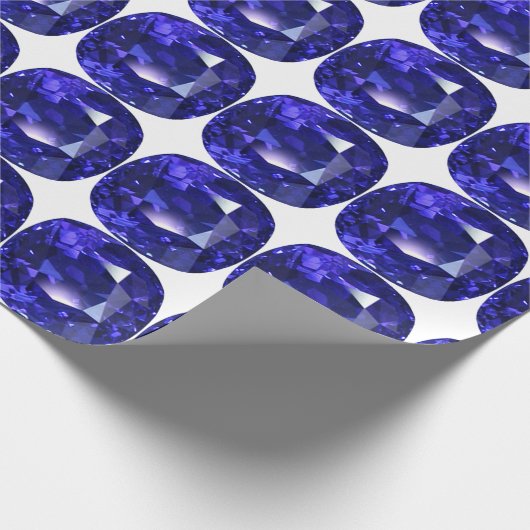 Blauw patroon cadeaupapier (Hoek)