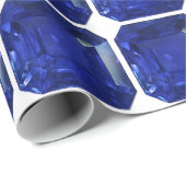 Blauw patroon cadeaupapier (Rol Hoek)