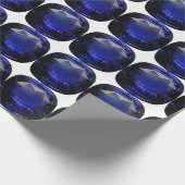 Blauw patroon cadeaupapier (Hoek)