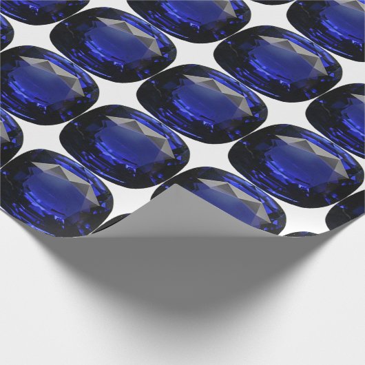 Blauw patroon cadeaupapier (Hoek)