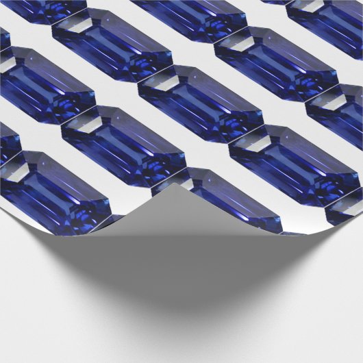 Blauw patroon cadeaupapier (Hoek)