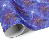  blauw patroon cadeaupapier (Rol Hoek)