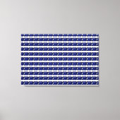 Blauw patroon canvas afdruk (Voorkant)