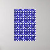 Blauw patroon canvas afdruk (Voorkant)