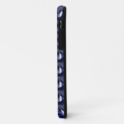 Blauw patroon Case-Mate iPhone case (Achterkant/links)