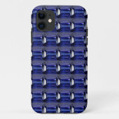 Blauw patroon Case-Mate iPhone case (Achterkant)