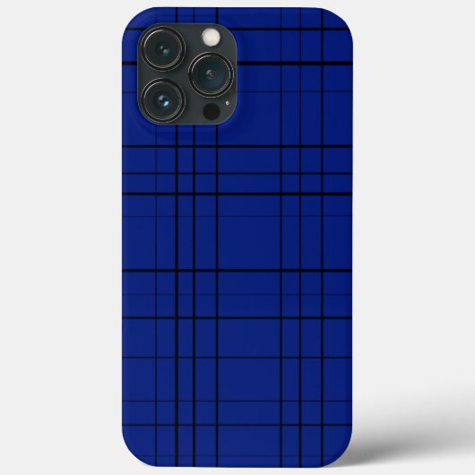 Blauw patroon Case-Mate iPhone case (Achterkant)