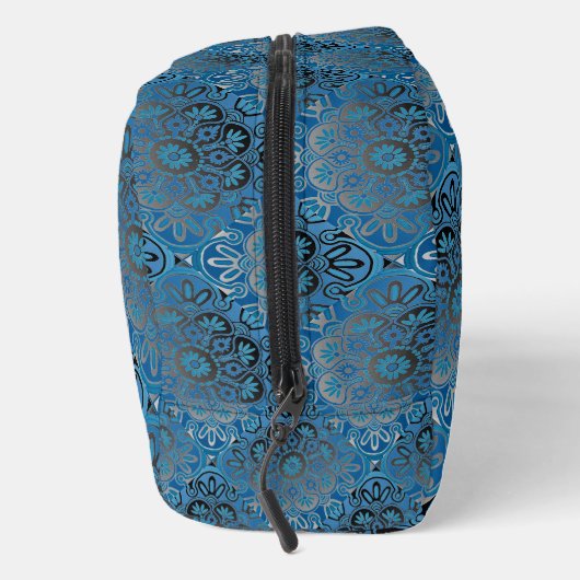 Blauw patroon Dopp Kit Bag Toilettasje (Rechts)