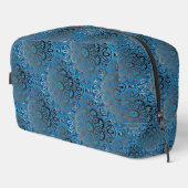 Blauw patroon Dopp Kit Bag Toilettasje (Rechterhoek)