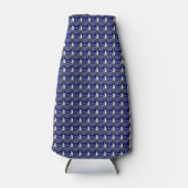 Blauw patroon flesjeskoeler (Voorkant)