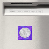 blauw patroon fotoframe magneet (Insitu (Vaatwasser))