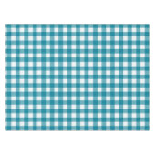 Blauw patroon geplakt tafelkleed (Voorkant (Horizontaal))