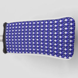 Blauw patroon golfheadcover