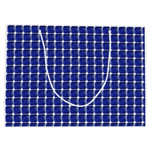 Blauw patroon groot cadeauzakje (Achterkant)