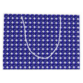 Blauw patroon groot cadeauzakje (Achterkant)