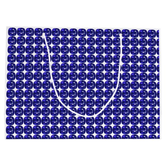 Blauw patroon groot cadeauzakje (Achterkant)