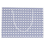 Blauw patroon groot cadeauzakje (Achterkant)