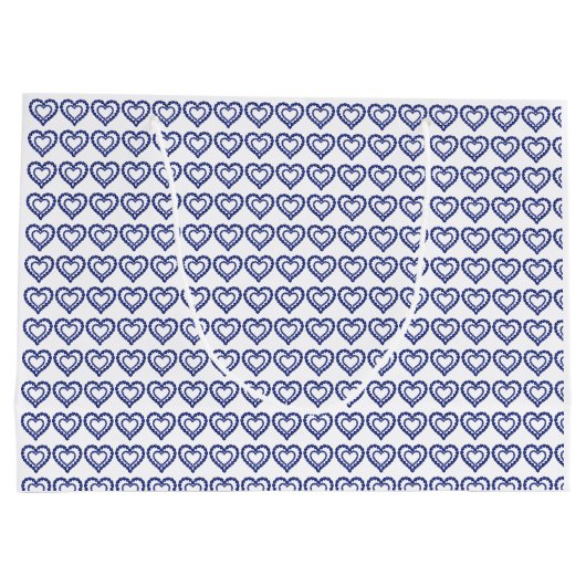 Blauw patroon groot cadeauzakje (Achterkant)