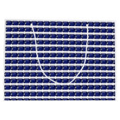 Blauw patroon groot cadeauzakje (Achterkant)
