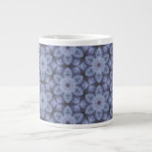 Blauw patroon grote koffiekop (Voorkant)