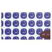 Blauw patroon kussensloop (Voorkant-Links)