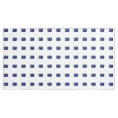 Blauw patroon kussensloop (Voorkant-Links)