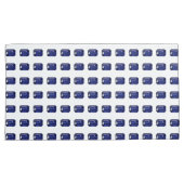 Blauw patroon kussensloop (Voorkant-Rechts)