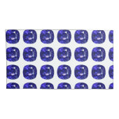 Blauw patroon kussensloop (Achterkant-Rechts)