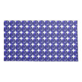 Blauw patroon kussensloop (Achterkant-Links)