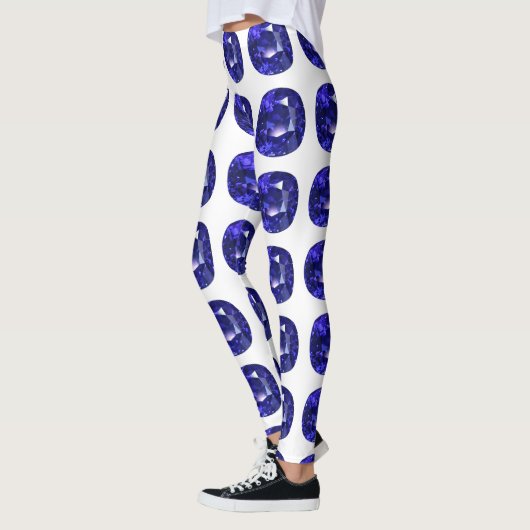 Blauw patroon leggings (Links)