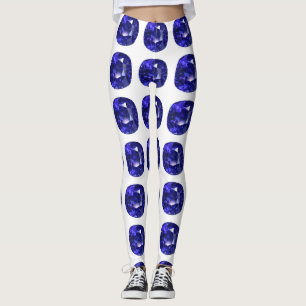 Blauw patroon leggings