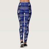 Blauw patroon leggings (Achterkant)