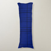 Blauw patroon lichaamskussen (Voorkant Verticaal)