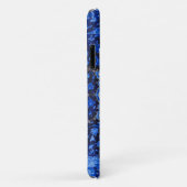  blauw patroon met Floral Mandala Case-Mate iPhone Case (Achterkant/rechts)