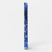  blauw patroon met Floral Mandala Case-Mate iPhone Case (Achterkant/links)