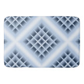 Blauw patroon met vierkante openingen badmat (Voorkant)