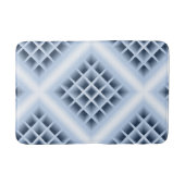 Blauw patroon met vierkante openingen badmat (Voorkant)