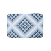 Blauw patroon met vierkante openingen badmat (Voorkant)