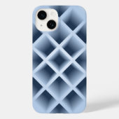 Blauw patroon met vierkante openingen Case-Mate iPhone case (Achterkant)