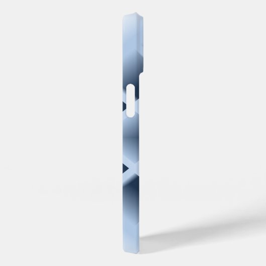 Blauw patroon met vierkante openingen Case-Mate iPhone case (Achterkant / Rechts)