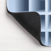 Blauw patroon met vierkante openingen muismat (Hoek)