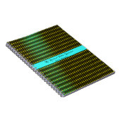 Blauw patroon notitieboek (Rechterzijde)