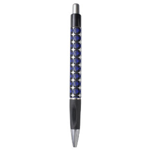 Blauw patroon pen