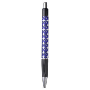 Blauw patroon pen