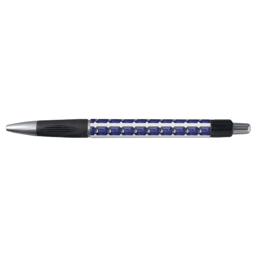 Blauw patroon pen (Voorkant)