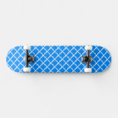 Blauw patroon persoonlijk skateboard (Horizontaal)