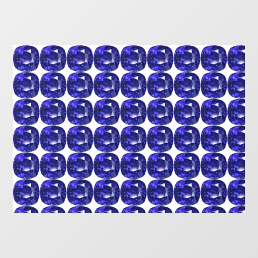 Blauw patroon raamsticker (Vel)